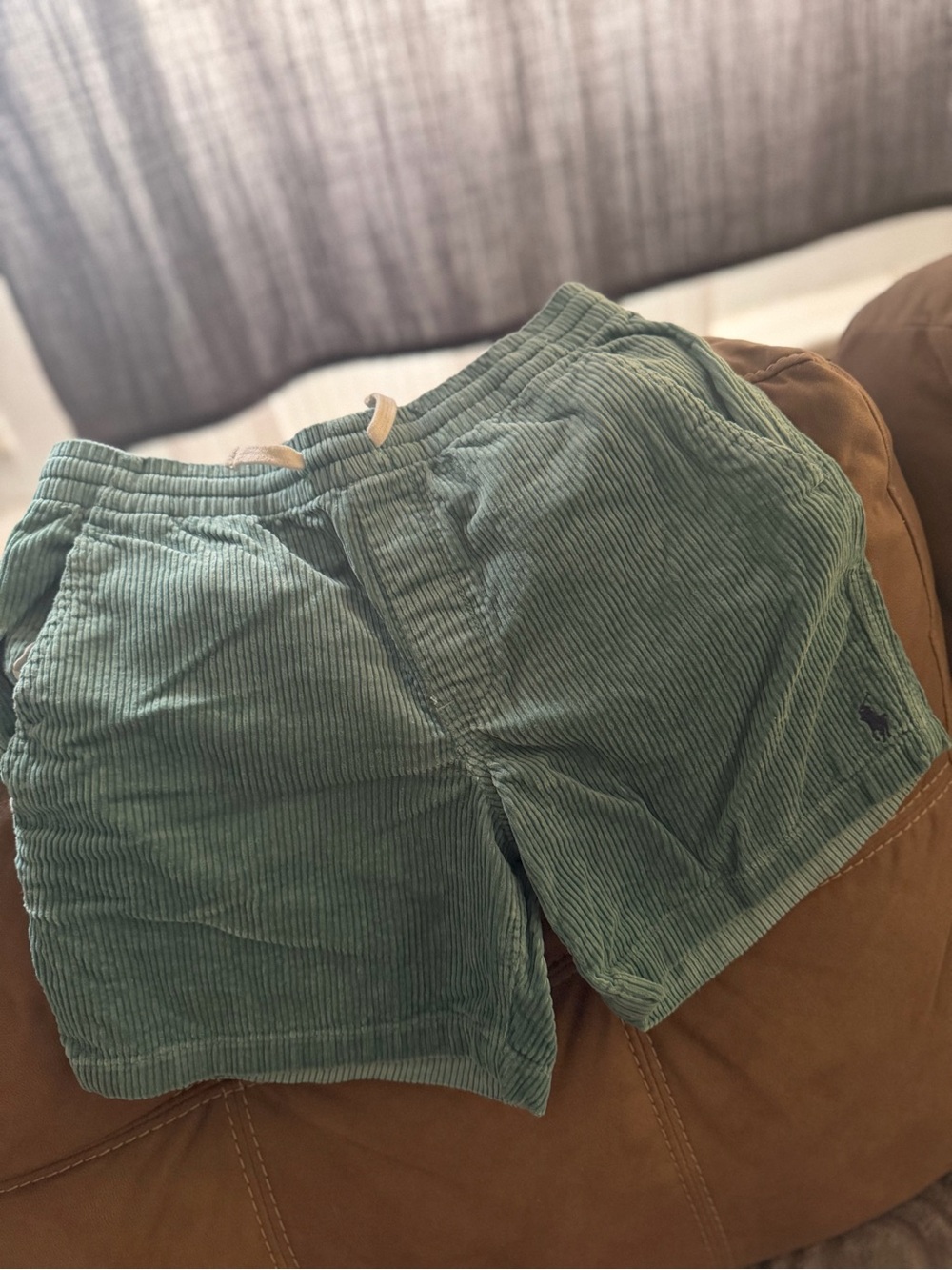 Polo by Ralph Lauren Light Seafoam Green Corduroy Shorts